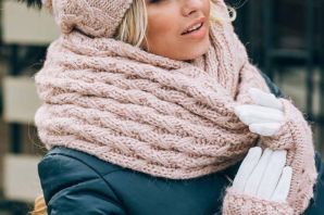 Модные зимние шарфы