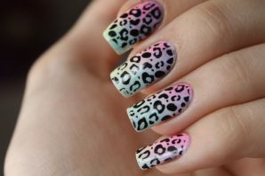 Ногти леопардовый дизайн