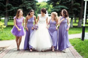 Фиолетовое платье на свадьбу