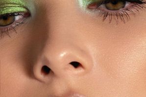 Яркий макияж зеленые тени