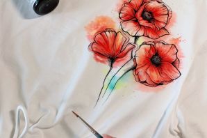 Роспись футболок акриловыми красками