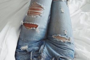 Мода на драные джинсы