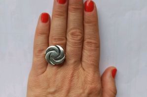 Дизайнерские кольца из серебра