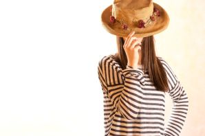 Шляпа женская осенняя с полями