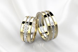 Серебряные обручальные кольца парные