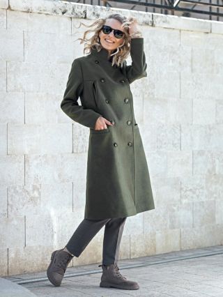 Пальто милитари женское