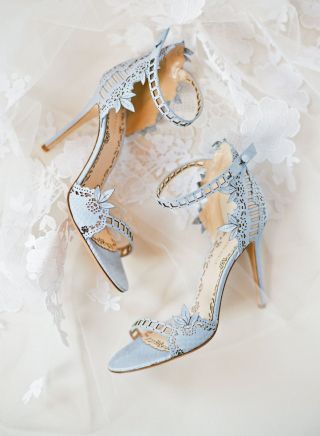 Синие туфли на свадьбу