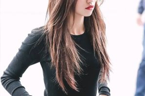 Корейские стрижки на длинные волосы