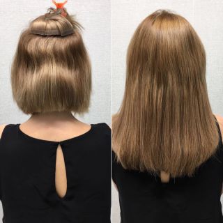 Частичное наращивание волос