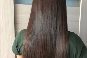 Стрижка полукруг на длинные волосы