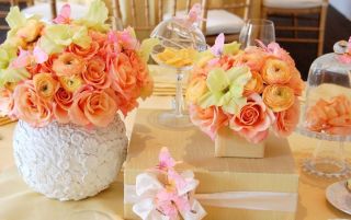 Цветочные украшения на свадьбу