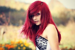 Светло красные волосы