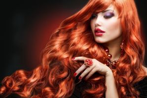 Модный рыжий цвет волос