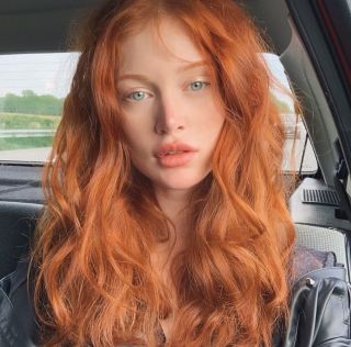 Натуральный красный цвет волос