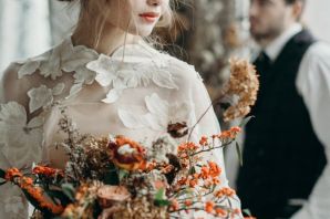 Осенние платья свадебные