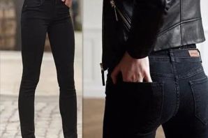 Черные джинсы стрейч