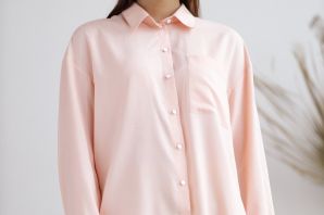 Рубашка персикового цвета