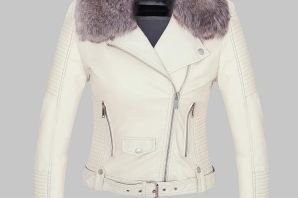 Зимние кожаные куртки женские с мехом