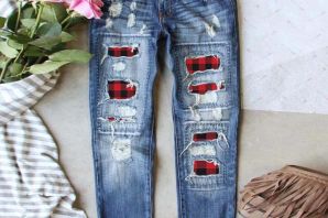 Декорированные джинсы