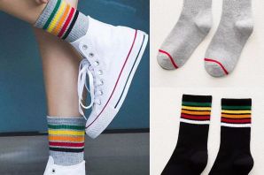 Цветные носки с кроссовками