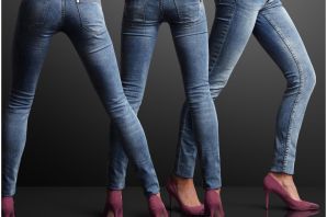 Тонкие джинсы