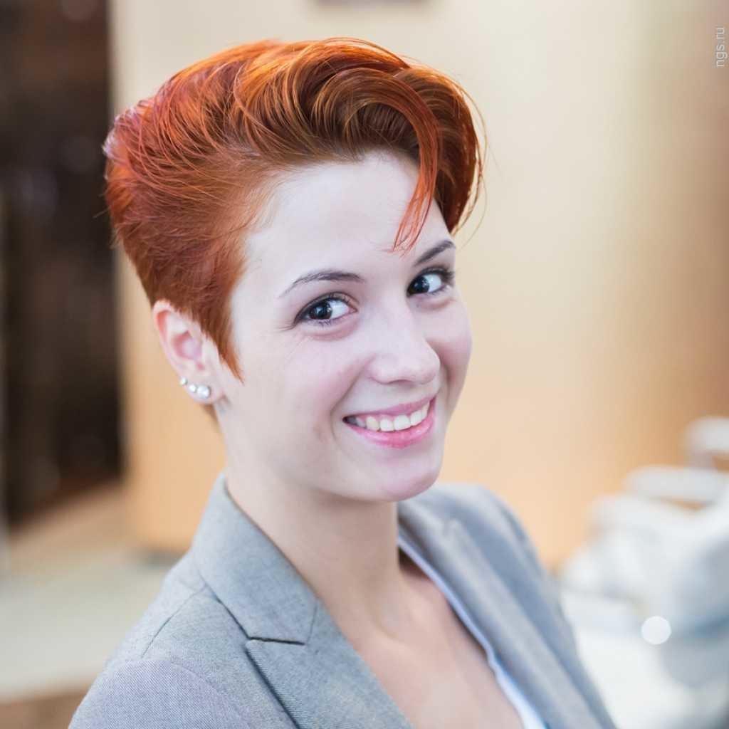 Короткие стрижки на рыжие волосы