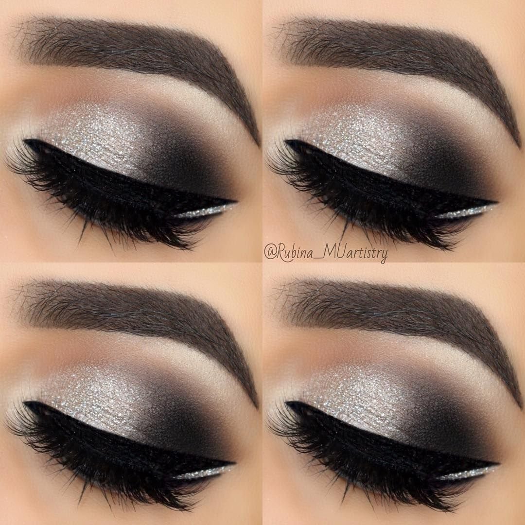 Макияж глаз коричневыми тенями