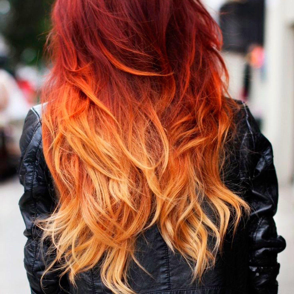 Окрашивание волос красно/рыжий шатуш