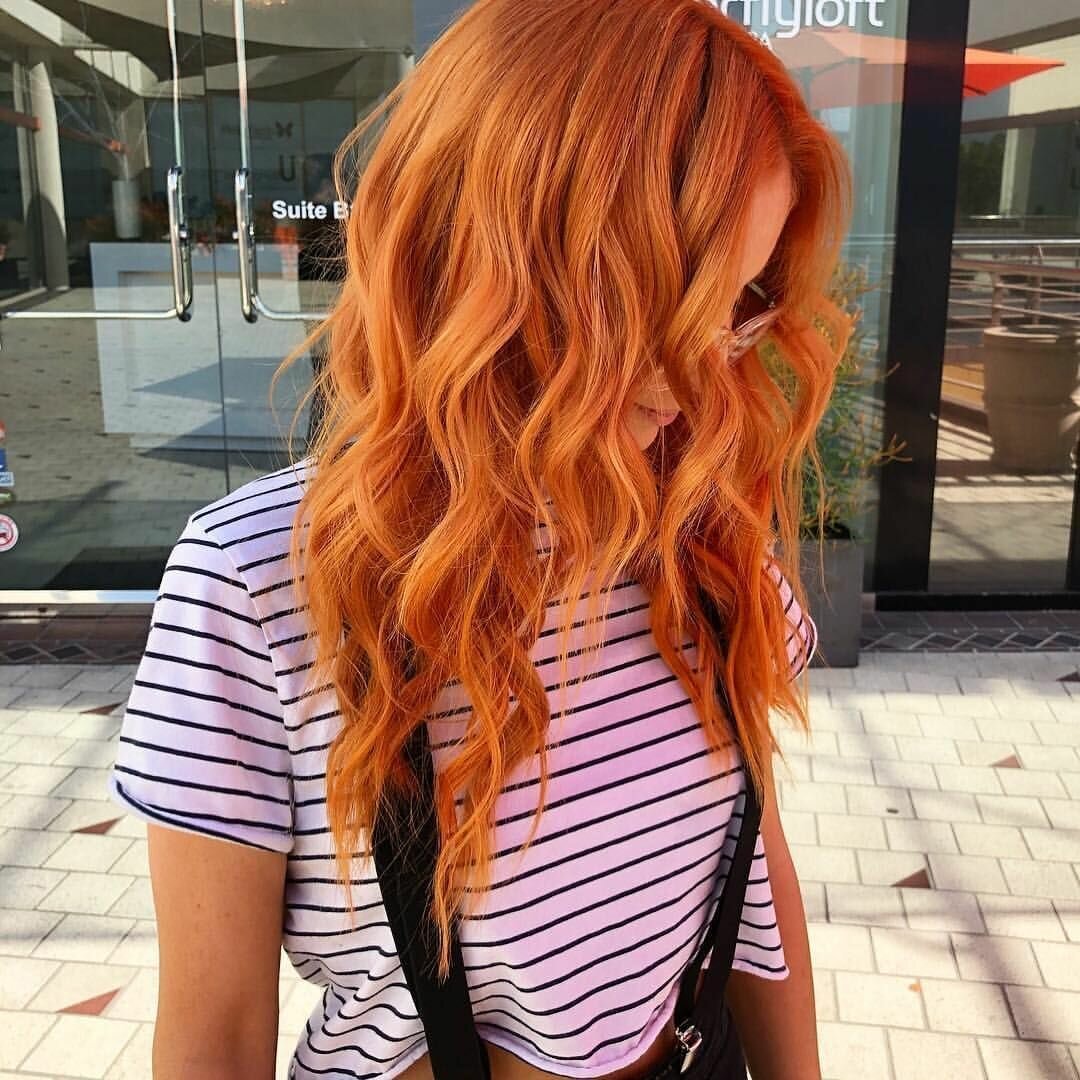 Омбре на рыжие волосы