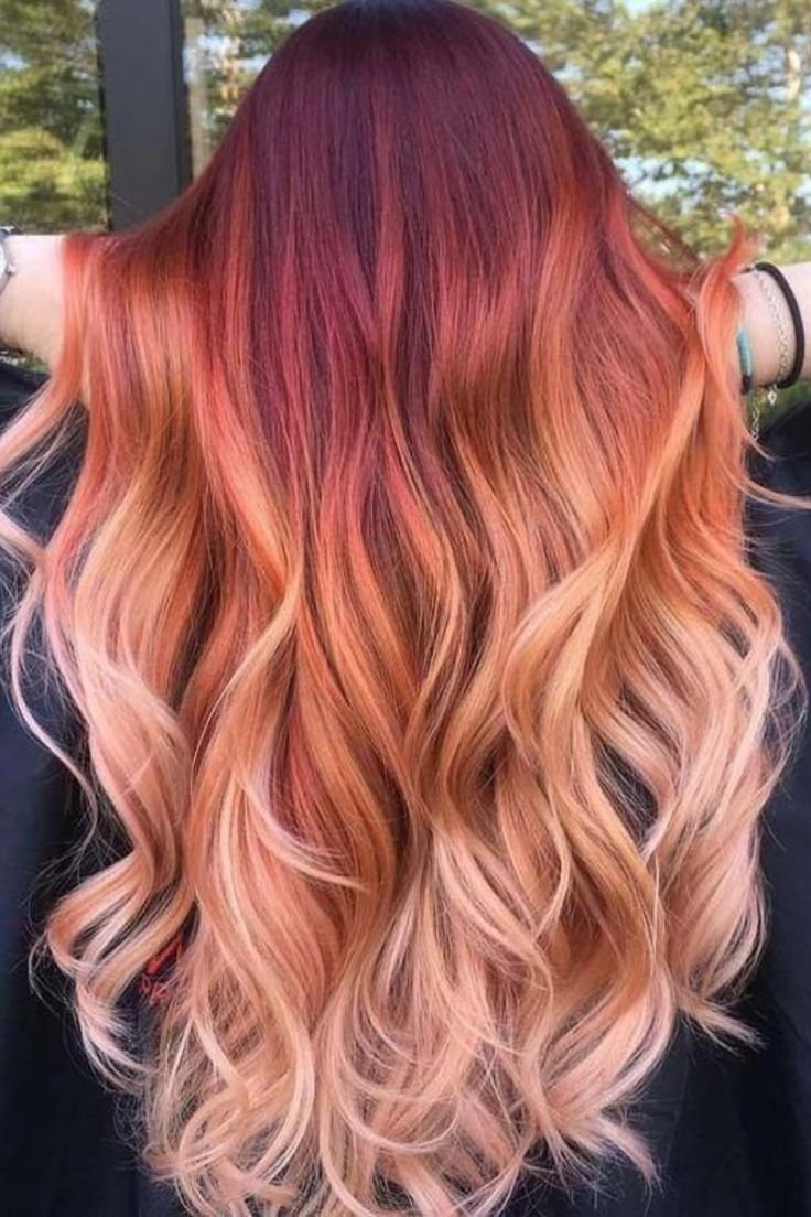 Красное окрашивание волос