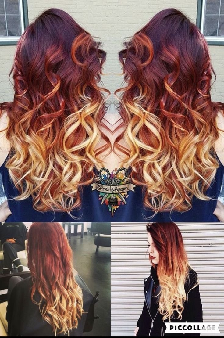 Окрашивание Янтарный балаяж