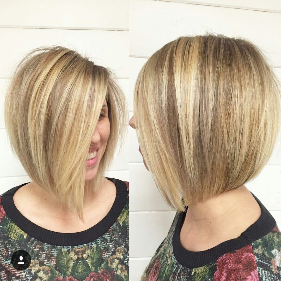 Боб-каре на средние волосы с челкой сзади