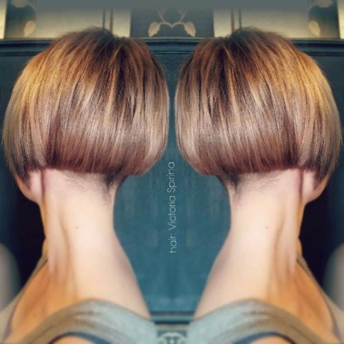 Каре Боб градуированное пепельный