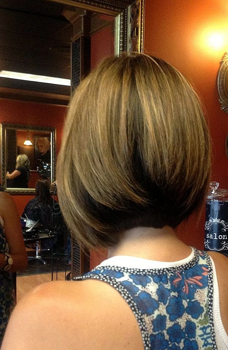 Стрижка Боб на тонкие волосы вид сзади