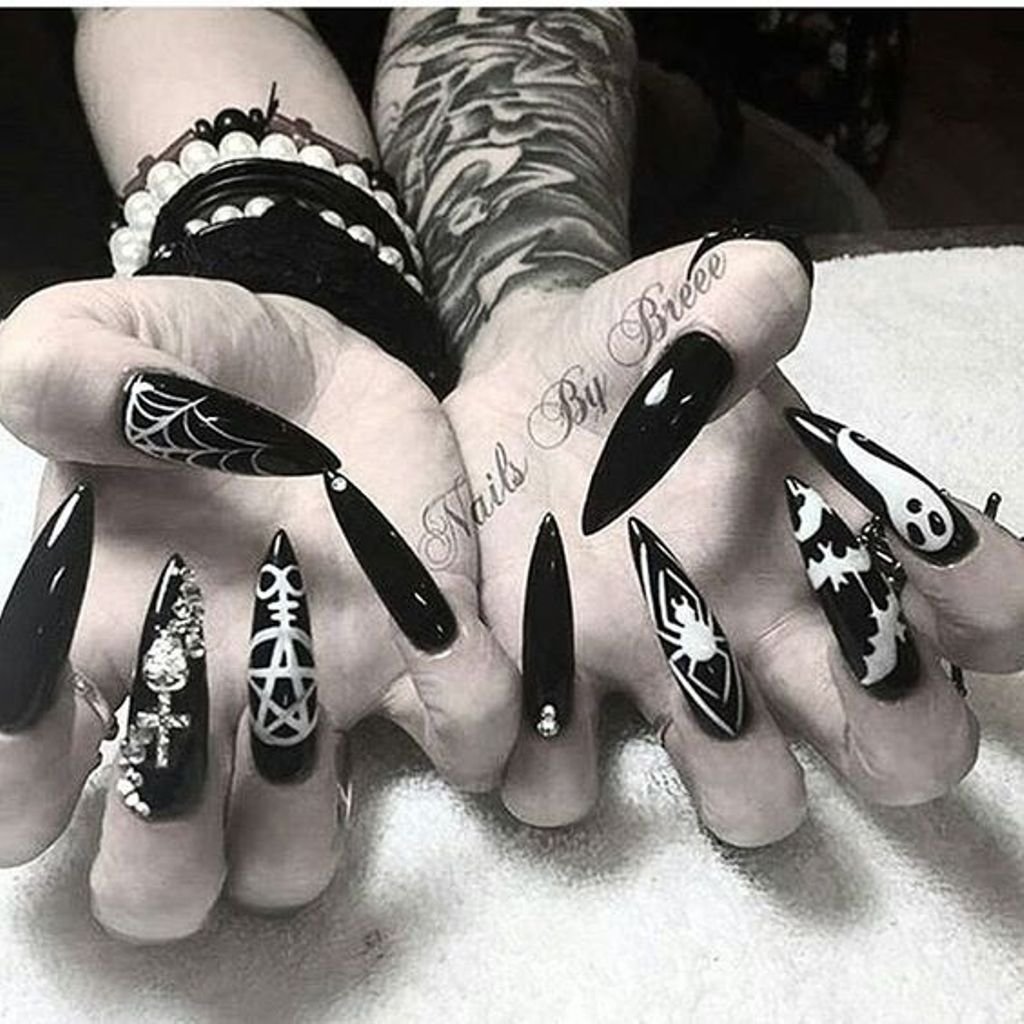 Ногти В Черно Белом Стиле
