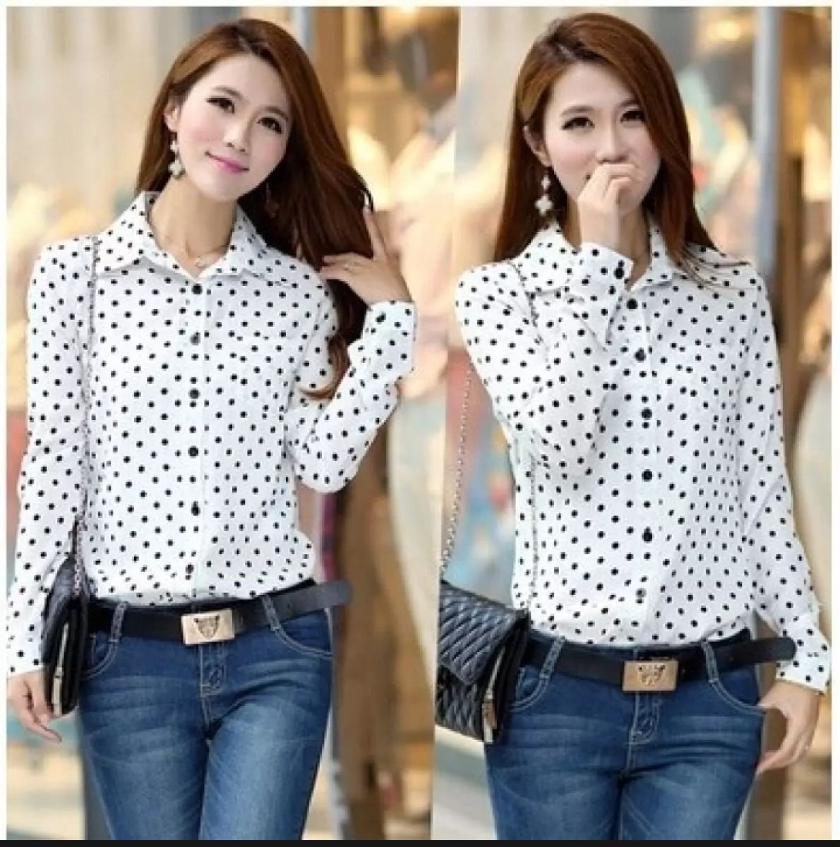 Коричневая блузка