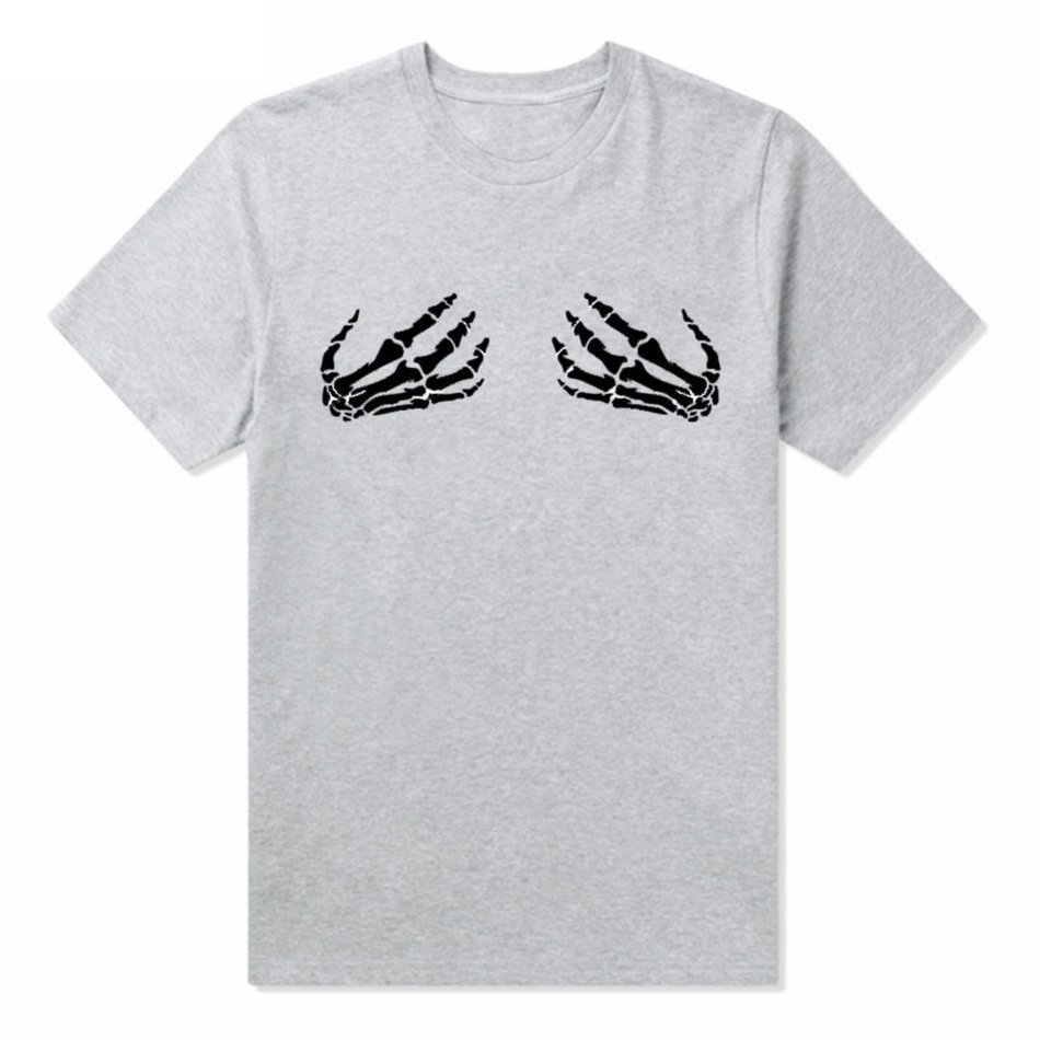 Топ с руками скелета