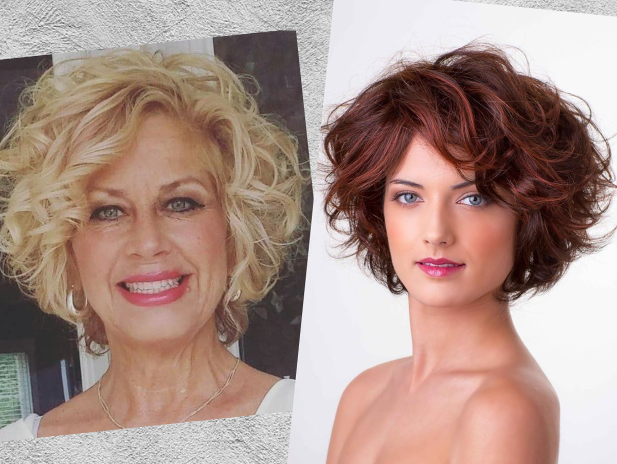 Биозавивка для волос на средние волосы с челкой женские после 40 лет фото