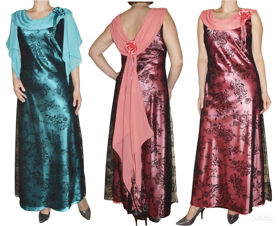 Платье для полных женщин на торжество