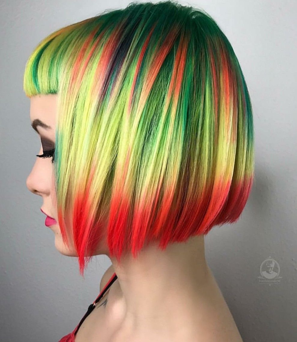 Покраска волос на каре