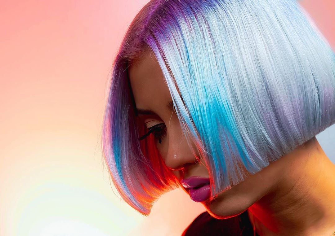 Стрижка Боб-каре с прядями