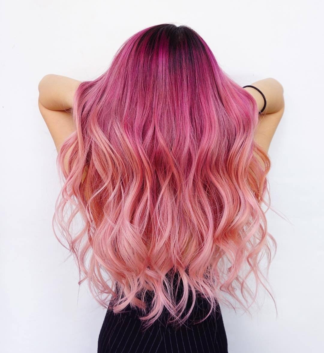 Модные розовые волосы (50 фото) — Все оттенки зефирного цвета