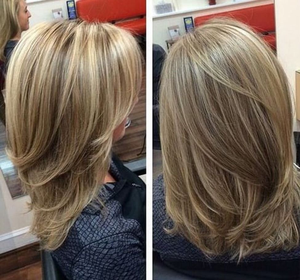 Стрижка после каскада на средние волосы