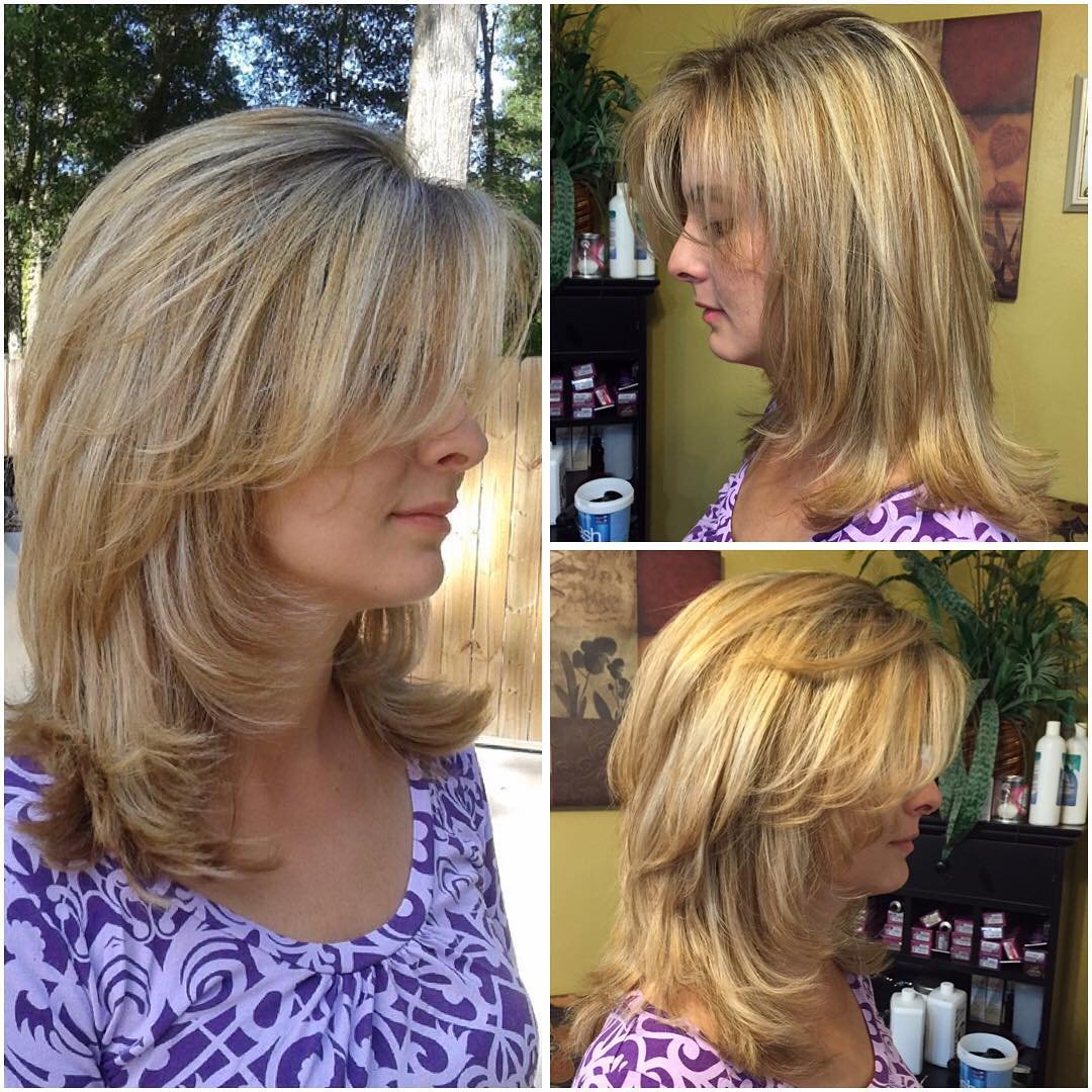 Стрижка Каскад градуированный на средние