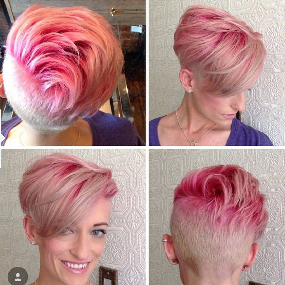 Короткая стрижка розовый. Пикси андеркат красный. Пинк Пикси. Стрижка Пикси-Боб розовый блонд. Розовый цвет волос на короткие.