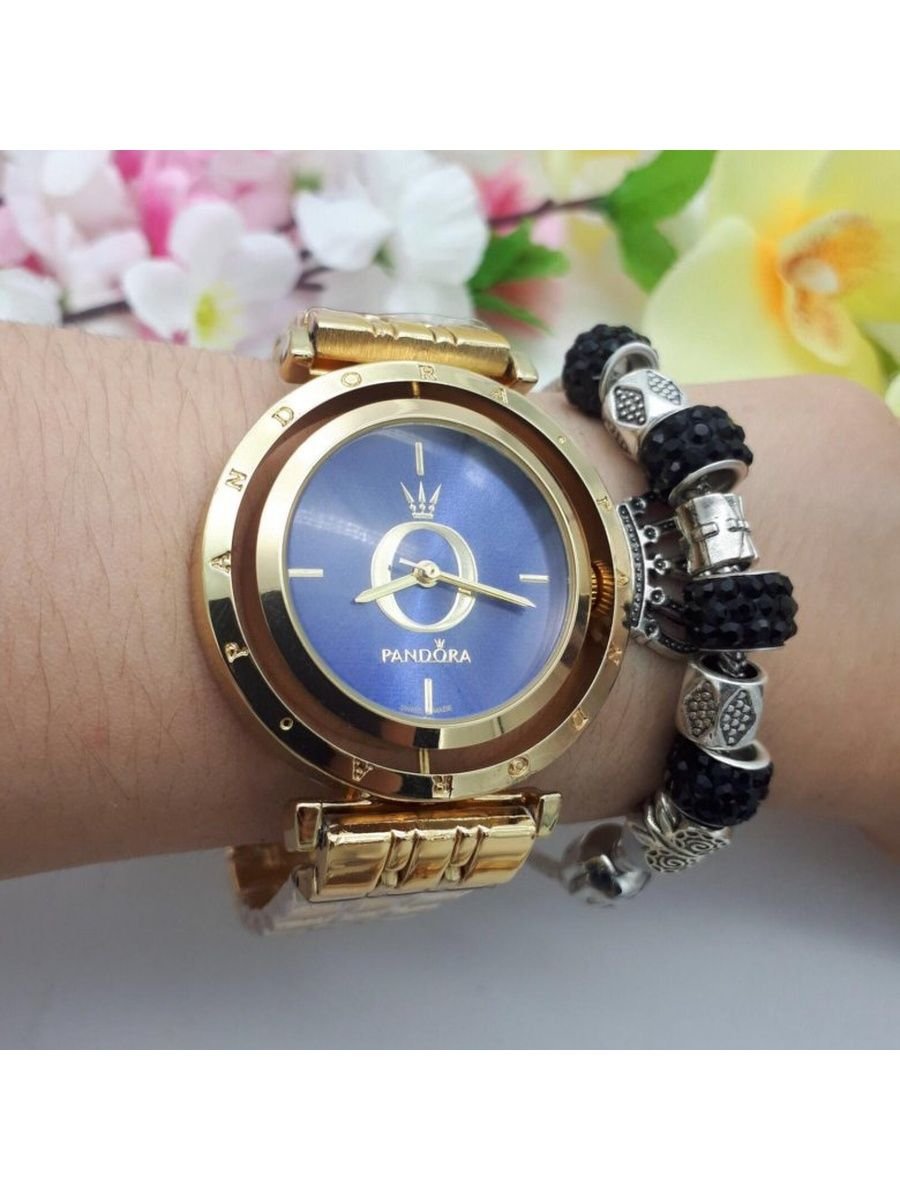 Pandora часы женские с крутящимся циферблатом