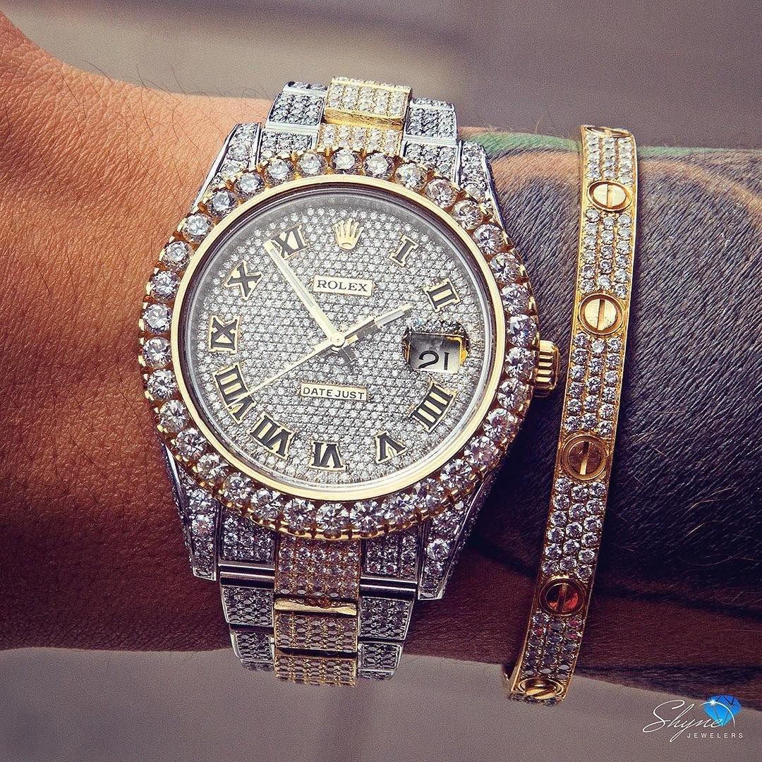 Часы ролекс с бриллиантами