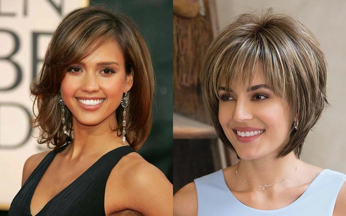 Короткие прически для ромбовидного лица