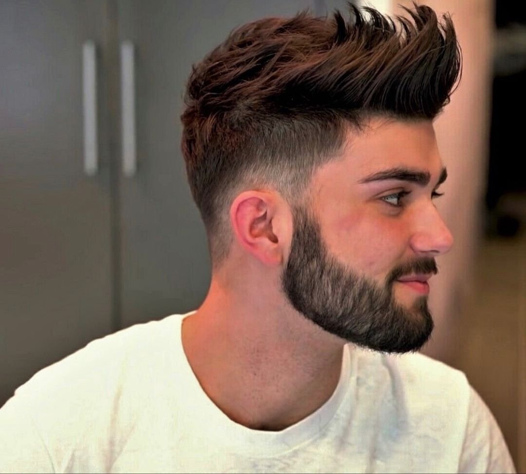 Стрижка кроп с бородой