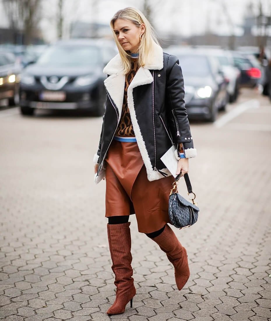 Дублёнка Авиатор женская 2022